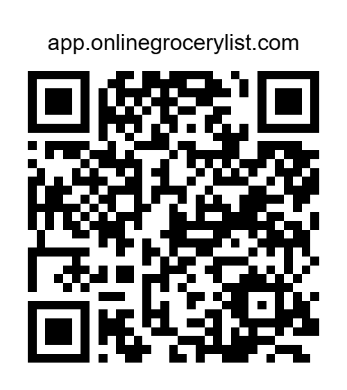 PayPal Donation QR Code for Online Grocery List